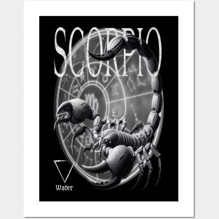 Mystical Scorpio Zodiac & Water Element Posters and Art